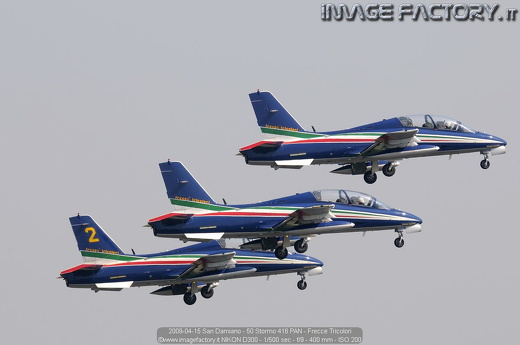 2009-04-15 San Damiano - 50 Stormo 416 PAN - Frecce Tricolori